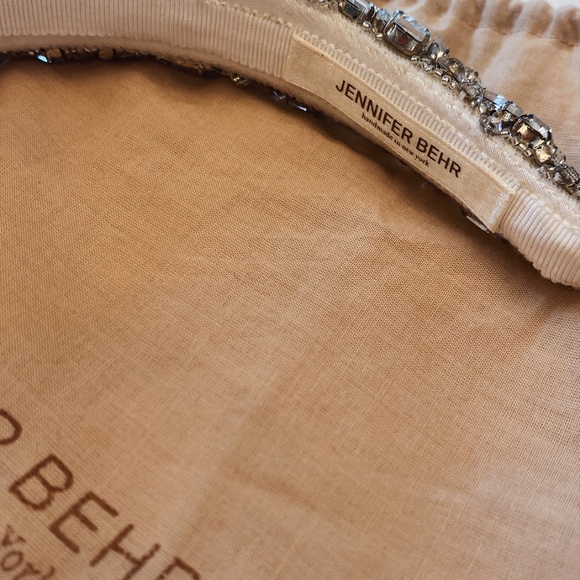 Jennifer Behr Crystal Embellished Padded Headband - Silver main image 7